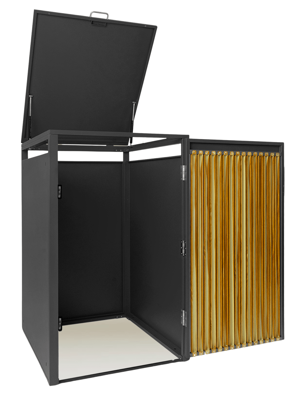 1er Mülltonnenbox Eiche natur