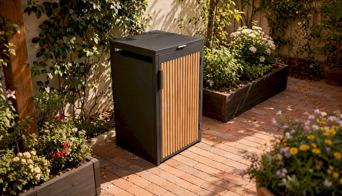 Praktische und wetterbeständige Mülltonnenbox für den Garten