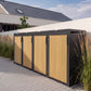 Mülltonnenbox 4er Eiche natur