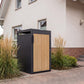 Mülltonnenbox 1er Eiche Natur aus verzinktem Metall für 60-, 120- und 240-Liter-Mülltonnen