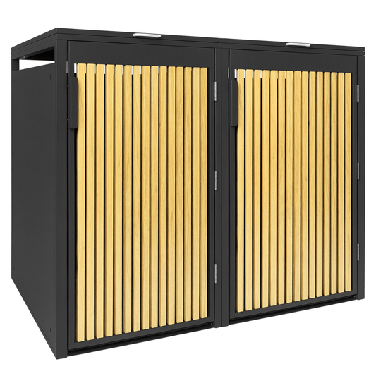 PANELO Mülltonnenbox 2er Eiche hell