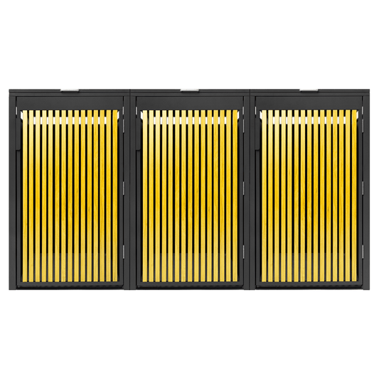 PANELO Mülltonnenbox 3er Eiche hell