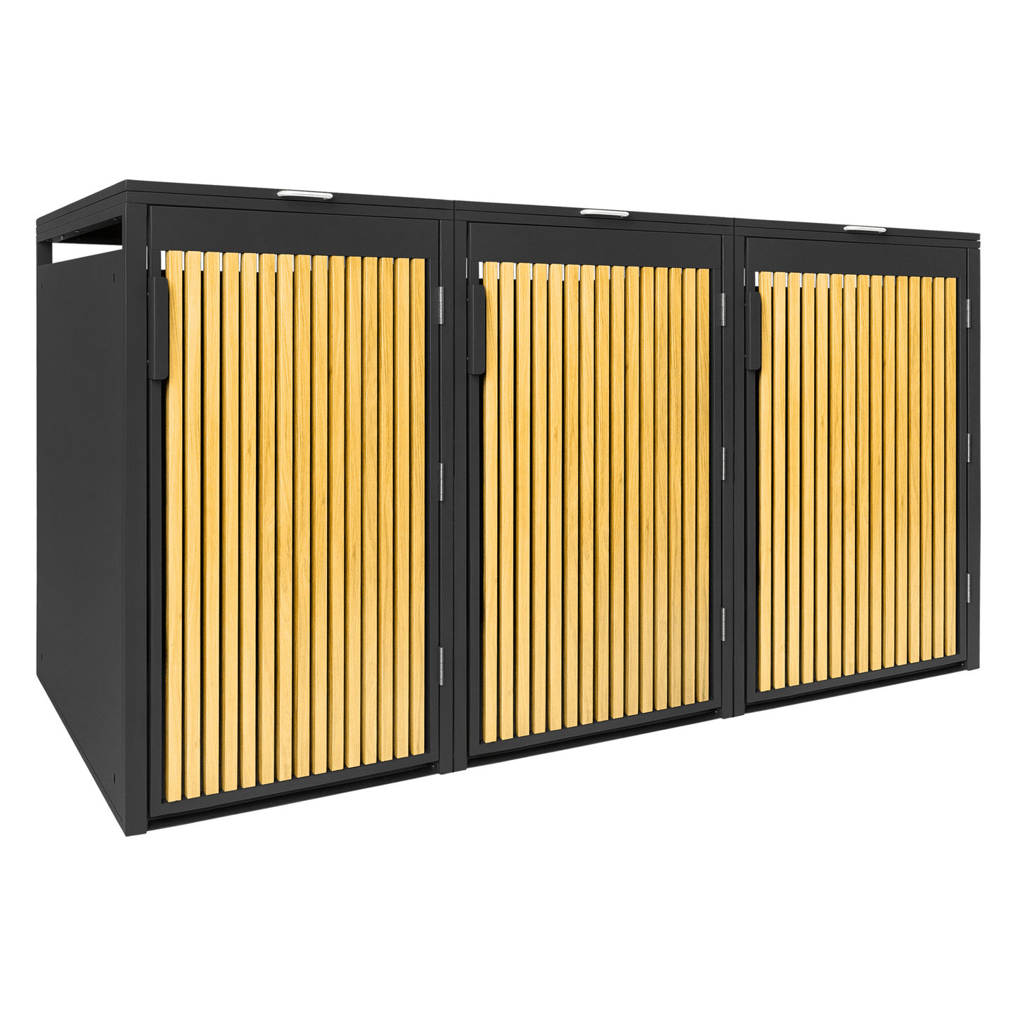 PANELO Mülltonnenbox 3er Eiche hell