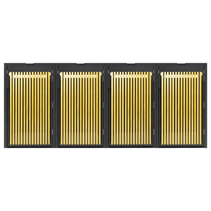 PANELO Mülltonnenbox 4er Eiche hell