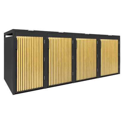 PANELO Mülltonnenbox 4er Eiche hell