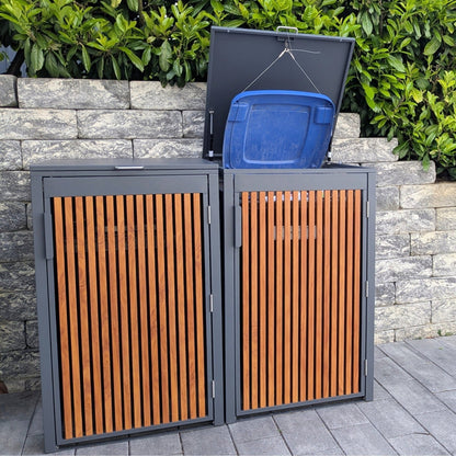 PANELO Mülltonnenbox 2er offen