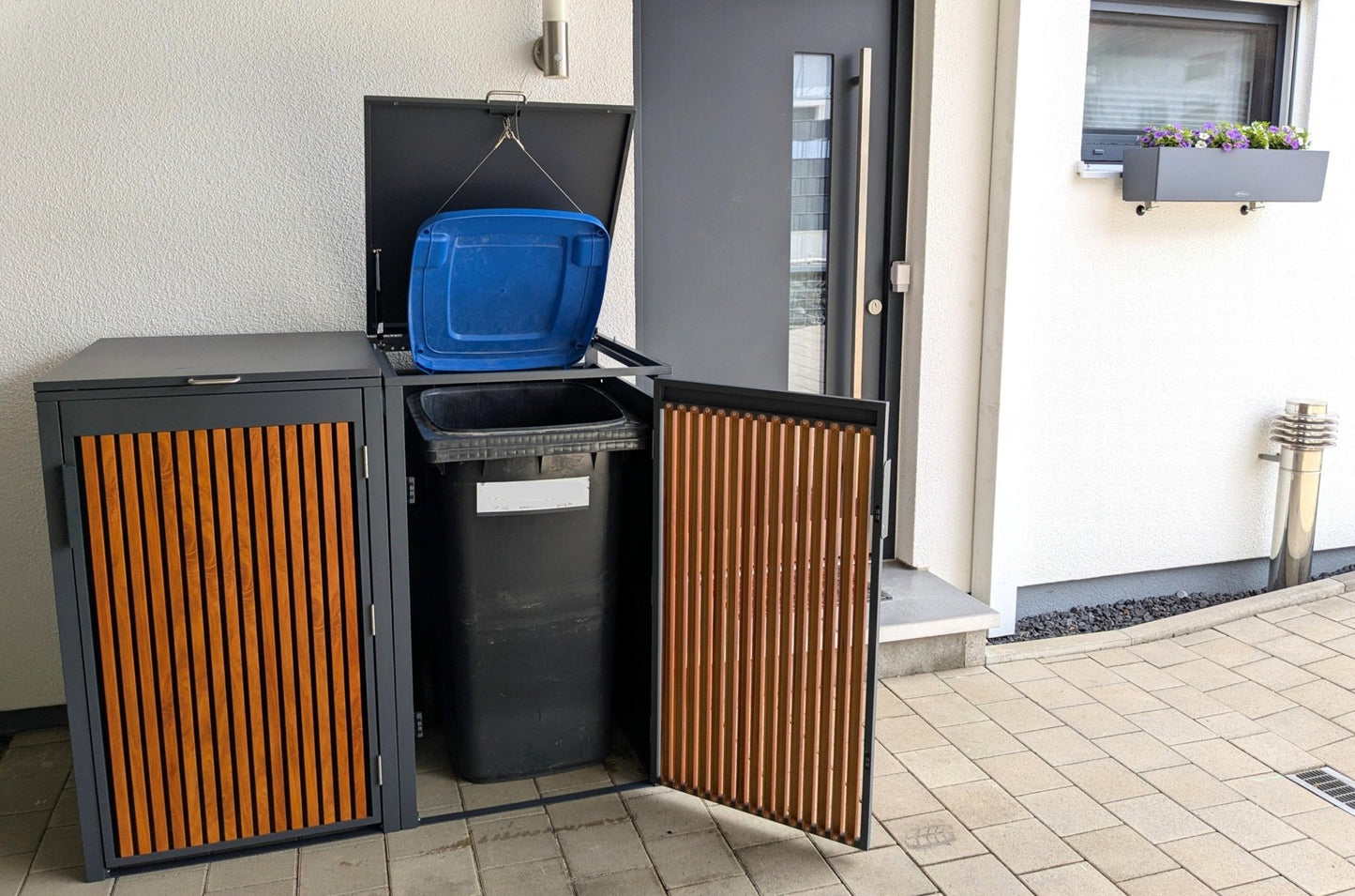 PANELO Mülltonnenbox 2er optik