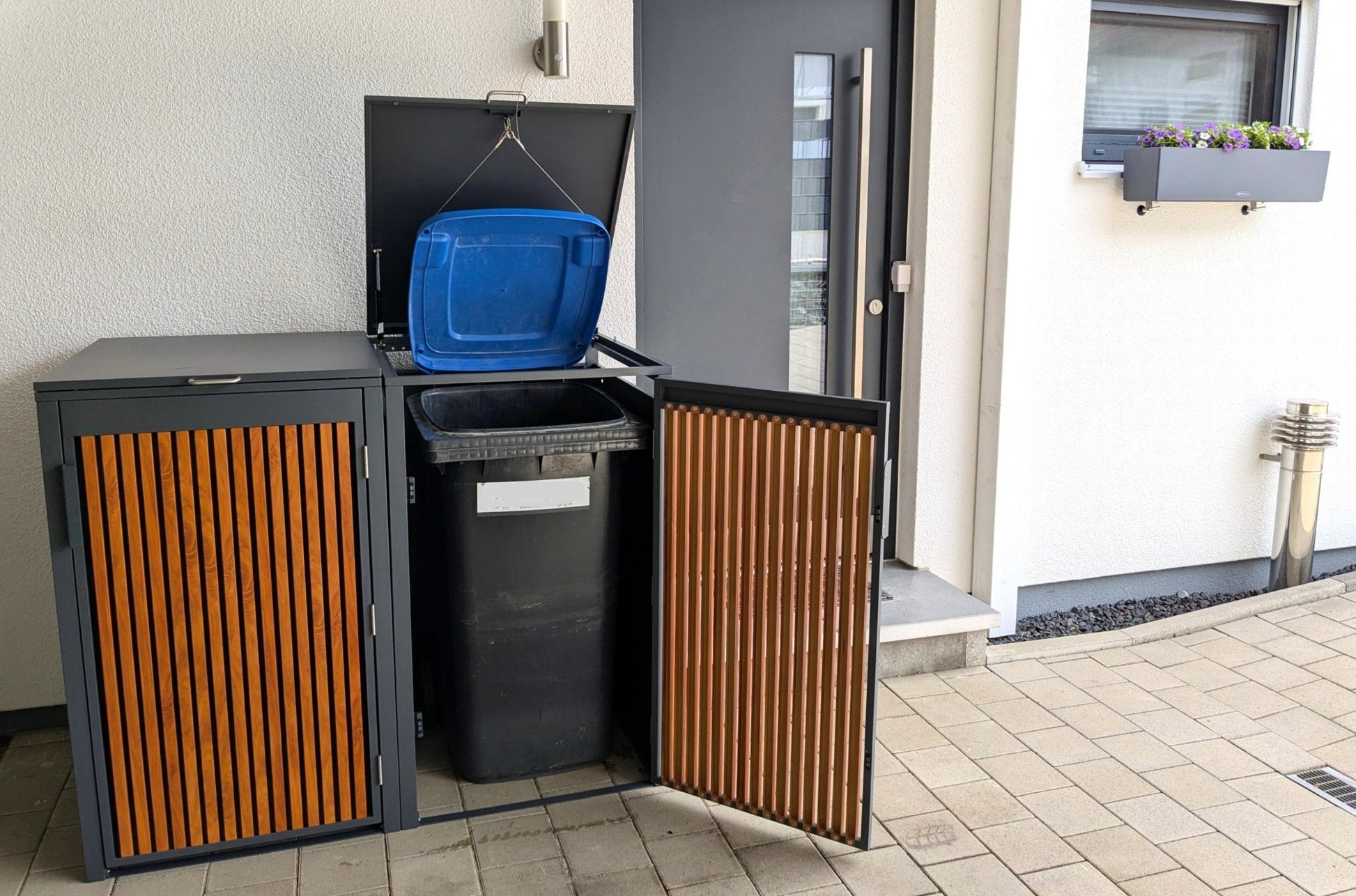 PANELO Mülltonnenbox 2er optik