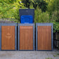 PANELO Mülltonnenbox 3er design