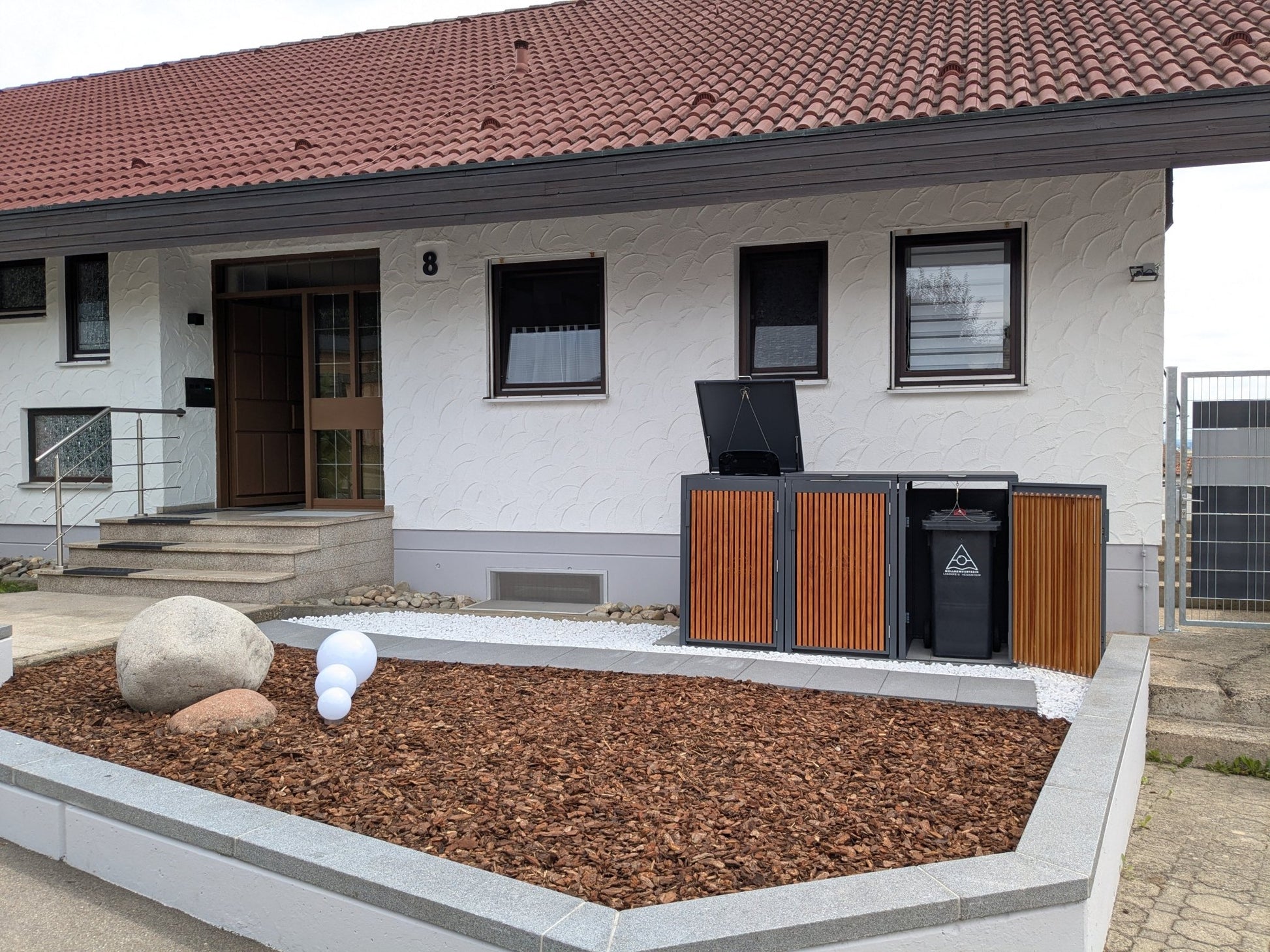 PANELO Mülltonnenbox 3er offen